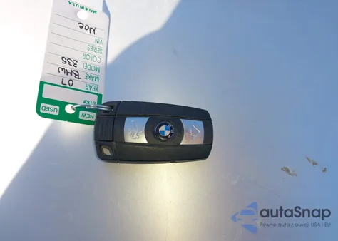 2007 BMW 335I z USA, uszkodzony, nr VIN WBAWL735X7PX50389